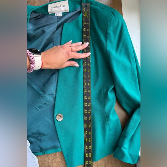 Christian Dior Vintage Women’s Suit green size 10 - Picture 13 of 13